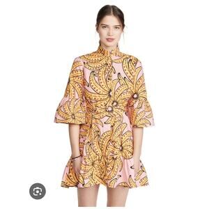 Anthropologie Farm Rio Womens Banana Floral Mini Dress XS New